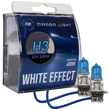 ŻARÓWKI MARBA LIGHT WHITE EFFECT H3 100W 12V