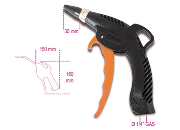 BETA PISTOLET DO PRZEDMUCHIWANIA Z GUMOWĄ DYSZĄ  1949BC