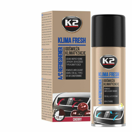 K2 ODŚWIEŻACZ KLIMA FRESH CHERRY 150 ML