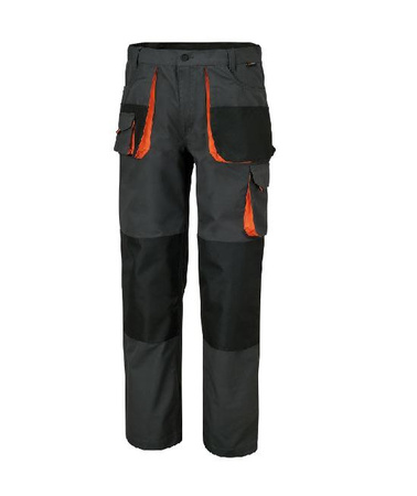 BETA SPODNIE ROBOCZE, PŁÓTNO T/C, 260 g/m2, ZE WSTAWKAMI OXFORD, SZARE 7900E – ROZMIAR XXXXL