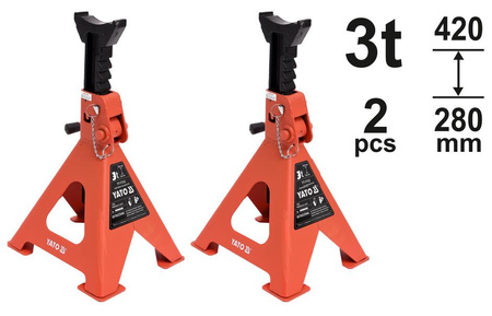 YATO PODSTAWKI 2szt. 3 TONY, 280-420mm