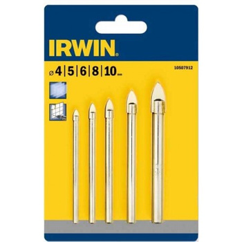 IRWIN WIERTŁO DO SZKŁA KOMPLET 5szt. (4,5,6,8,10 mm)