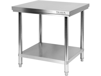 YATO STÓŁ CENTR. SKŁ. Z PÓŁ. 80×70×H85cm