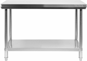 YATO STÓŁ CENTR. SKŁ. Z PÓŁ. 120x60xH85cm