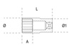 BETA  6-KĄTNA  CALOWA DŁUGA 1/2" 13mm