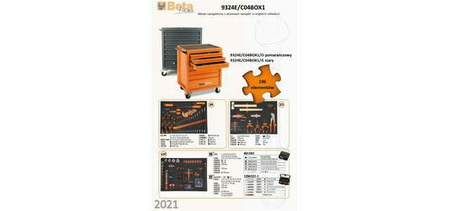 BETA WÓZEK NARZ.7-SZUF.POM.9324E/C04BOX1/O 196 ELEMENTÓW