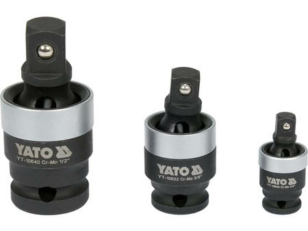 YATO PRZEGUB KULISTY UDAROWY kpl. 1/4"  3/8"  1/2"
