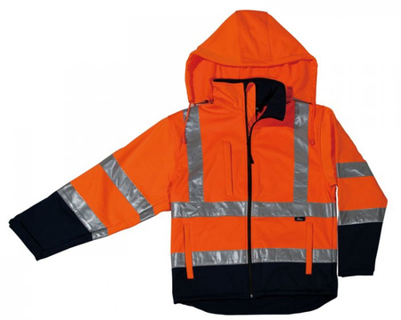 BETA KURTKA SOFTSHELL OSTRZEGAWCZA (POMARAŃCZOWO-GRANATOWA) - ROZMIAR XL