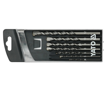 YATO WIERTŁA DO BETONU KOMPLET 7 elem. 4, 5, 6, 8, 9, 10, 12mm