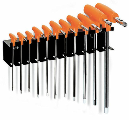 BETA KLUCZE TRZPIENIOWE KĄTOWE CHROMOWANE komplet 11szt 2-10mm