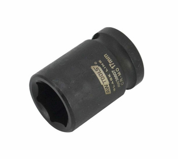 AWTOOLS NASADKA UDAROWA  6-KĄTNA  1/2"  KRÓTKA 30mm BLACK LINE