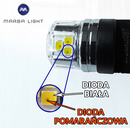 Żarówki W21/5 7443 LED BIAŁO POM USA ML4G7443