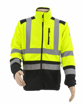 AWTOOLS BLUZA POLAROWA T3/ ODBLASKOWA ŻÓŁTA/ XXXL