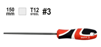 PILNIK DO METALU 150mm #3 KWADRAT