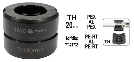YATO MATRYCE ZAPASOWE DO ZACISKARKI DO RUR PEX-AL-PEX YT-21735 TYP TH 20MM
