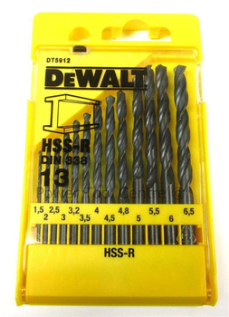 DEWALT WIERTŁO METAL  HSS-R KPL.13szt.