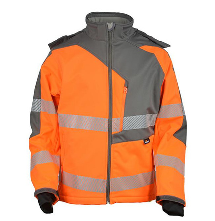 BETA KURTKA SOFTSHELL OSTRZEGAWCZA POMARAŃCZOWO-SZARA.XL