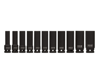 YATO NASADKI UDAROWE DŁUGIE 1/2" 11 elem. 10-24mm 1054