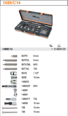 BETA ZESTAW KLUCZY DO ALTERNATORA 14cz.