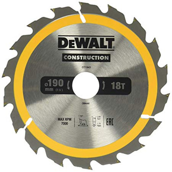 DEWALT PIŁA TARCZ.190x30mmx18z