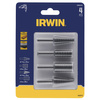 IRWIN TARNIKI TRZPIENIOWE DO METALU kpl. 4cz. :STOŻKOWY 6-14 x 35mm, WALCOWY 13 x 30mm, 16 x 30mm,