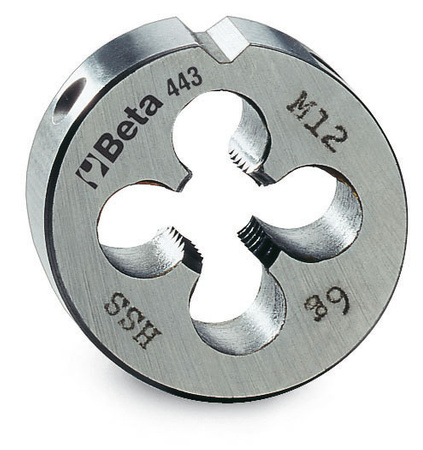 BETA NARZYNKA OKRĄGŁA, GWINT METRYCZNY DROBNOZWOJNY, STAL CHROMOWA 441B 18x1,5