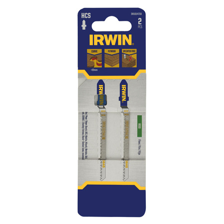 IRWIN BRZESZCZOT HSS DO WYRZYNARKI / TYP T / DREWNO drobne zęby <20mm i sklejki /2szt.