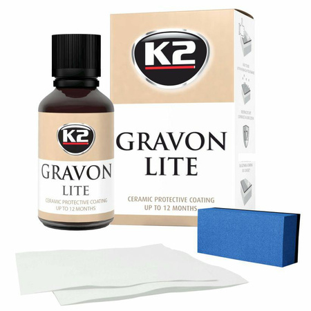 K2 CERAMICZNA POWŁOKA ZABEZPIECZAJĄCA LAKIER  GRAVON LITE 50 ML