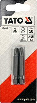 YATO KOŃCÓWKA 1/4"x50mm PH3 /2szt.