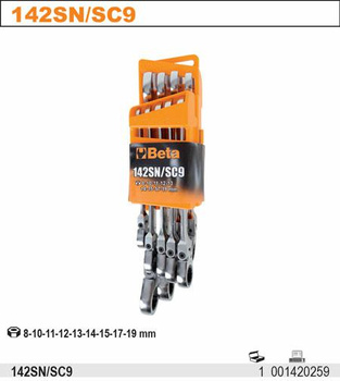 BETA KLUCZ PŁ-O.Z M.ZAP.9szt.142SN/SC9