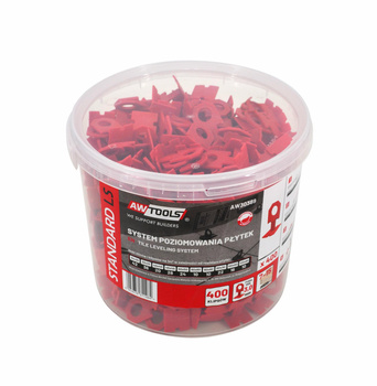 AWTOOLS SYSTEM POZIOMOWANIA PŁYTEK STANDARD 3,0mm - 7-15mm - KLIPS 400szt.