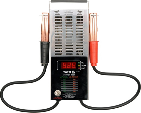 YATO TESTER AKUMULATORÓW CYFROWY 12V