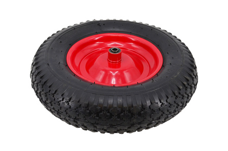 AWTOOLS KOŁO DO TACZKI PNEUMATYCZNE 400 FELGA METAL, ŁOŻYSKO+OŚ, 2 WARSTWY, 2 ATM