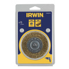 IRWIN SZCZOTKA TARCZOWA Z TRZPIENIEM 75mm x 10mm z drutu mosiężnego do drewna