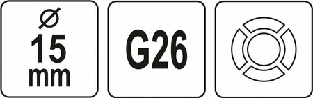 YATO GŁOWICA CZTEROSZCZĘKOWA DO SMAROWNICY