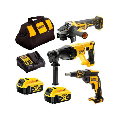 DEWALT.ZESTAW COMBO 18V DCK304P2 (DCH133+DCG405+DCF620) 2x5,0Ah