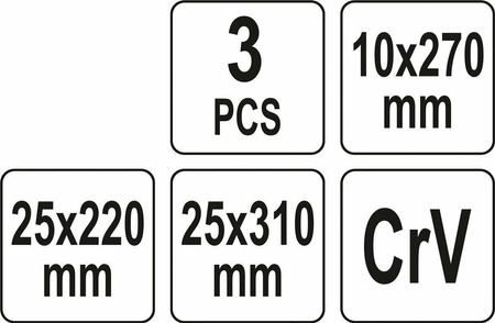 YATO ZESTAW SKROBAKÓW DO USZCZELEK