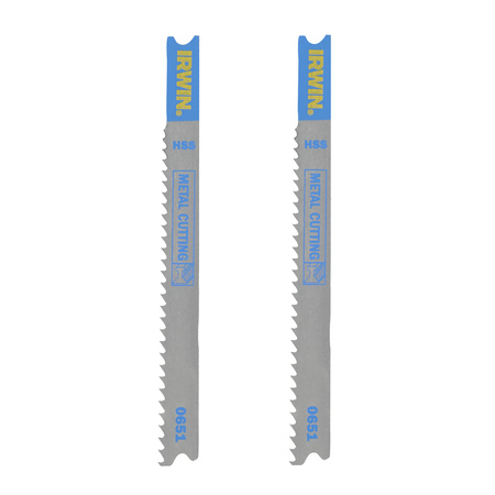 IRWIN BRZESZCZOT HSS DO WYRZYNARKI / TYP U / METAL 2,5 - 6mm /2szt.