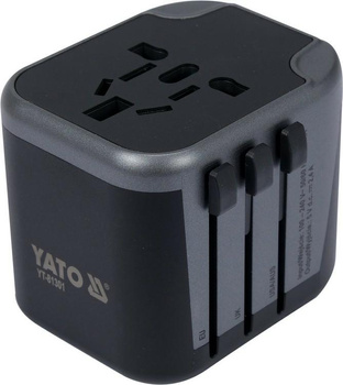 YATO ADAPTER PODRÓŻNY UNIWERSALNY  2 x USB 12W