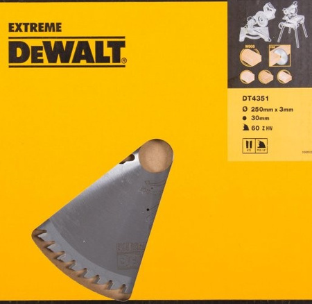 DEWALT PIŁA TARCZ.250x30mmx60z