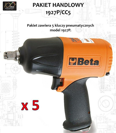 BETA KLUCZ UDAROWY PNEUMATYCZNY 1/2" 1750Nm 1927P/CC5 PAKIET DYSTYBUCYJNY