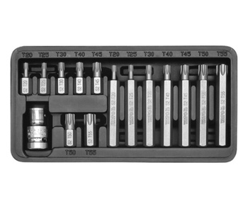 YATO KOŃCÓWKI TORX  15elem. 0411