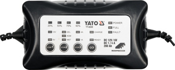 YATO PROSTOWNIK ELEKTRONICZNY  6V / 12V  4A  0-200Ah MOKRY/ŻELOWY/AGM