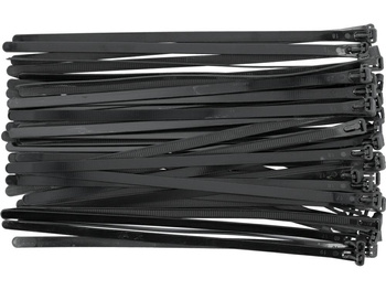 YATO OPASKA PLASTIKOWA SAMOZACISKOWA CZARNA  7,6*250 /50szt