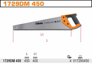 BETA PIŁA DO DREWNA 450mm 1729DM