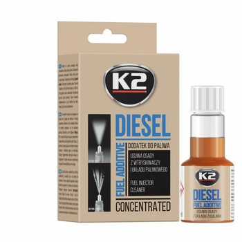 K2 DODATEK DO CZYSZCZENIA WTRYSKÓW - DIESEL. DIESEL 50ML 50ML