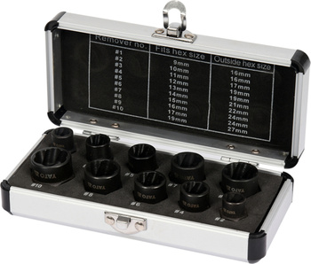 YATO ZESTAW WYKRĘTAKÓW DO URWANYCH ŚRUB 10cz.