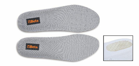 BETA ANATOMICZNIE WYPROFILOWANE WKŁADKI DO BUTÓW Z WSTAWKAMI ŻELOWYMI - ROZMIAR 45