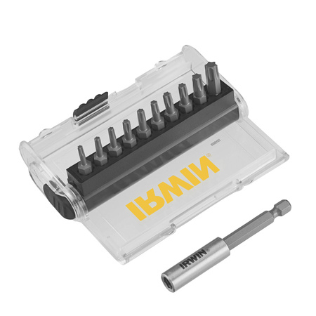 IRWIN KOŃCÓWKI kpl.11szt. 25 mm PH1-PH2-PH3-PZ1-PZ2-PZ3-T10-T15-T20-T25 Z ADAPTEREM MAGNETYCZNYM