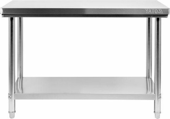 YATO STÓŁ CENTR. SKŁ. Z PÓŁ. 120x70xH85cm